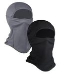 PAROPKAR Balaclava Ski Mask - Full Face Mask Windproof all Weather Outdoors Biking Face Cover for Men Women Boys & Girls (Black Blue)