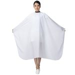 SMARTHAIR Professional Salon Barber Cape Hair Cutting Gown,54"x62",White, C026005B