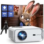 【Neflix Built-in Android TV】Projector with E-Focus/Auto Keystone,WiMiUS 22000 Lumen Portable WiFi6 Bluetooth Smart FHD 1080P Projector 4K Support,50% Zoom Home Outdoor Movie Projector [Include Tripod]