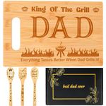 Gifts for Dad from Daughter,Son,Fathers Day Birthday Gifts for Dad,Gifts for Dad Christmas,Dads Birthday Gifts Ideas,Dad Cutting Board with Utensil Set(Dad)