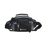 IMPULSE Waist Bag Pouch Cum Convertible Sling Bag with Bottle Holder & Adjustable Strap for Men & Women Travel, Hiking, Running, Outdoor Sports, Workout, Cycling & Jogging in Grey