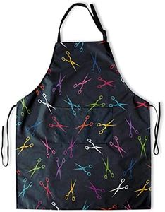 Kawani Adult apron with pockets, chef cooking apron, Hair Stylist, 33×28 IN