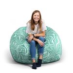 Big Joe Fuf Large w/Removable Cover Plush Groovy Green Beanbag Chair