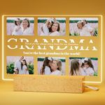 iDIY Personalised Gifts for Grandma - Custom Grandma Photo Lamp for Birthday Anniversary Christmas