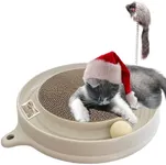 AUOON Cat Scratcher Toy, Cat Toy, Scratch pad,scratching toy,Post Pad Interactive Training Exercise Mouse Play Toy with Ball (Milk Shake)