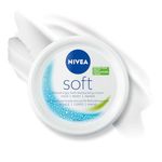 NIVEA Soft All-Purpose Moisturizing Cream, Face, Hand and Body Cream, Non-Greasy, Lightweight Moisturizer Provides 48-Hour Hydration for All Skin Types, 300mL