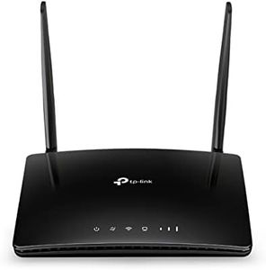 TP-Link AC750 4G LTE Router, Wireless, Dual Band, 4G/ 3G Network, Up to 150 Mbps, SIM card Slot, Connects Up to 64 Devices, No Configuration Required, LAN/WAN Port (Archer MR200)