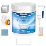 Tub and Tile Refinishing Kit,Bathtub Sink Paint Reglaze Kit,Odorless Water Based