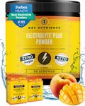 Key Nutrients Electrolytes Powder - Tropical Peach Mango Drink Mix 90 Servings - Sugar Free, Gluten Free, Zero Calories - Keto: Magnesium