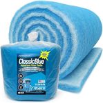 Aquatic Experts Classic Bonded Aquarium Filter Pad - Blue and White Aquarium Filter Media Roll Bulk Can Be Cut to Fit Most Filters, Made in USA (12" by 24 Feet by 3/4" Thick)