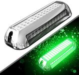 HUSUKU SOOP3 Plus (NEW) 84LED 180° Marine Led Lights Underwater Boat Light Waterproof Stainless Steel High Luminance Unique Design (GREEN) 1 PCS