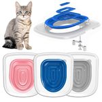 Cat Toilet Training Kit,Universal Strong Bearing Capacity Reusable Cat Toilet Trainer for Home Pet Cleaning(Gray)