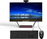 All-in-One PC 23.8" Desktop Computer with Core i7 512GB SSD 16GB RAM, All-in-One PC Computer 360°Adjustable Webcam, Charging Panel, All-in-one Computer Supporting Dual-Band WiFi, Bluetooth 4.2,Black