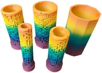 Generic 5-Layer Puzzle Cylinder Maze - Unique Money Gift Box and Brain Teaser