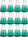 Eisco Labs Erlenmeyer (Conical) Flask, Borosilicate, 250mL, Pack of 12