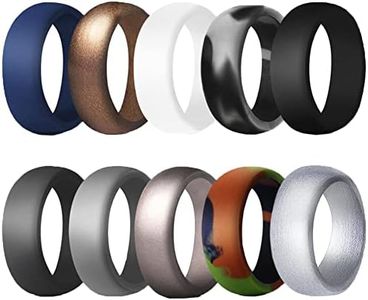 PAMTIER Hommes Silicone Anneaux Fonctionnels Collection Classique Extérieure Active Exercice Style Taille 54