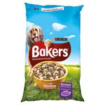 Bakers Complete Senior Dry Dog Food with Tasty Chicken Rice and Country Vegetables, 12.5kg