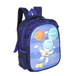 Storite Unisex Stylish &Trendy Water Resistant printed Bag, School Bag for kids boys & girls Birthday Gift – (Blue, 32 x25x14cm)