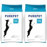 Purepet Chicken & Veg Adult Dog Food, 1 kg, Kibble (Pack of 2)