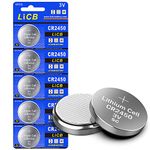 LiCB CR2450 3V Lithium Battery Long-Lasting Batteries 5 Batteries