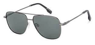 John Jacobs Grey Green Square Polarized & UV Protected Sunglasses For Men & Women (Medium) - JJ S13145-Pack of 1