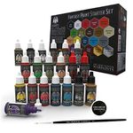 Grinning Gargoyle Fantasy Paint Set – The Army Painter Paints for Roleplaying Tabletop Figure - 20x Acrylic Paints and a Paint Brush - Unique Warpaints for Miniature Model Hobby Painting (Starter)