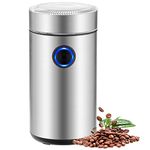 Electric Coffee Grinder, LIVINGbasics Stainless Steel Multi-Functional Grinder for Coffee Beans, Spices, Cereals, Nuts, Seasoning