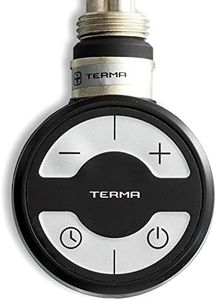 Terma MOA Black Thermostatic Electric Element for Heated Towel Rail Radiator All WATTS, UK Conversion kit with Timer (600W)