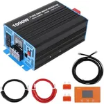 2000W Pure Sine Wave Inverter - 12v to 120v Inverter Built-in 5V/2.1A USB Port with Hardwire Remote Controller, LED Indicator/Display,3 AC outlets,for Home, Rv, Truck