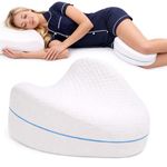 Contour Legacy Leg & Knee Foam Support Pillow - Soothing Pain Relief for Sciatica, Back, Hips, Knees, Joints - As Seen on TV