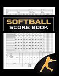 Softball Score book: 120 Page Softball scorebook with Lineup Cards and Pitch Count 8.5" x 11"