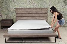 Fitmat Orthopedic Memory Foam Mattress Topper for King, Queen Size Bed |Super Soft Made Memory Foam|Back Pain Relief| Easy to Use | Sleep Improvement (75x60 inch)