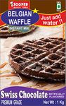 SOOPER BELGIAN WAFFLE PREMIX SWISS CHOCOLATE 1 KG x 7 COMBO 7 kg