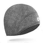 EMPIRELION Thermal Cycling Helmet Liner Skull Cap Cover Ears Running Beanie Hats Unisex (Grey Melange)