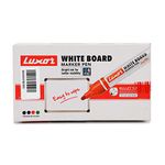 Luxor White Board Marker Pens, Black - Pack of 10