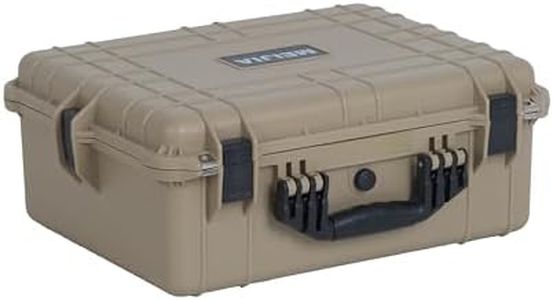 MEIJIA Portable All Weather Waterproof Protective Hard Case,Compact Camera Case with Customizable Fit Foam,Fit Use of Drones,Camera,Equipments, 20.62 x16.85x8.11inches(Desert Tan)