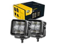 Hella 1Fa 358 176-801 Led-Car Spotlight - Black Magic Cube Kit 2.7" - 12/24V - Mounting - Short Distance Lighting - Cable: 500Mm - Plug: Deutsch Plug - Kit - Quantity: 2