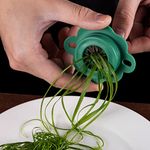 CeFurisy Scallion Slicer, Spring Onion Slicer Spiral Slicer Stainless Steel Onion Wire Cutter Multifunction Kitchen Tool