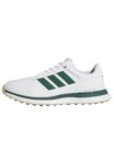 adidas Men's S2G 26 Leather Spikeless Golf Shoe, FTWR White/Collegiate Green/Gum 3, 10 UK
