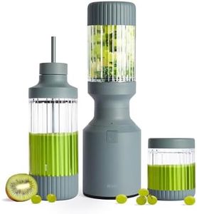 Beast Mighty 850 Plus | Premium Compact Personal Blender | Smoothies, Shakes, Dressings, Sauces | Blends Ice and Frozen Fruit | New XL Vessel | Extra Vessels, Lids and Straws | 850W (Mist)