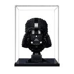 WANLIAN Acrylic Display Case for Lego 75304 Darth Vader Helmet Model Set, Lego Display Case for Venom Helmet 76187,Batman