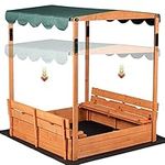 Wooden Outdoor Kids Sandbox Convert