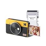 Kodak Mini Shot 2 Retro Portable Wireless Instant Camera & Photo Printer, Compatible with iOS & Android and Bluetooth Devices, Real Photo (2.1x3.4) 4Pass Technology - Yellow