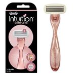 Wilkinson Sword Intuition Complete, Pink, 5 Blades, Skin-protect Gel with Hyaluronic Acid, Razor for Women