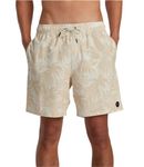 RVCA Men's Elastic Boardshorts, Natural, M