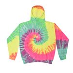 Colortone Tie Dye Hoodie MD Minty Rainbow