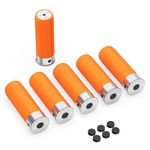 Befbox 12 Gauge Snap Caps Training Dummy Rounds Practice Safe Loading Firing,Orange, 6PK(12GA-6pcs-2 ¾”)