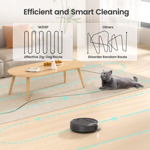 Lefant M210P Robot Vacuum Cleaner, Grey – 2200Pa, Alexa, Self-Charging, Pet Hair