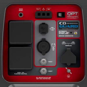 Briggs & Stratton PowerSmart P2400 Petrol Inverter Generator, 2400W – Ultra Quiet, Lightweight, Grey