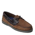 Sperry Top-Sider Men's Leeward 2-Eye Boat Shoe, Brown, 9 2E UK